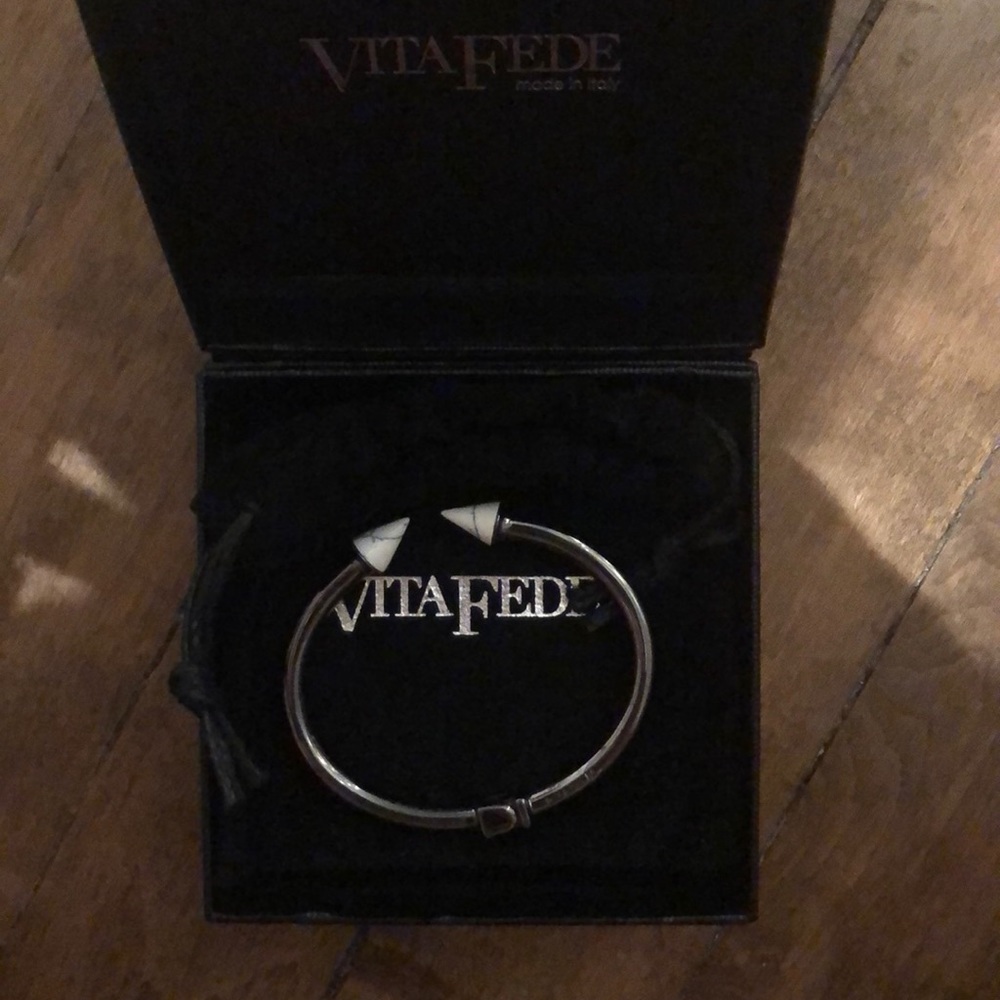 Vita Fede Gunmetal and Marble Titan Bracelet